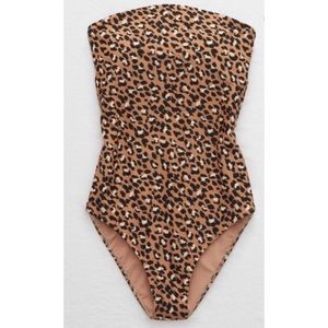 NWT Aerie trendy leopard one piece swimsuit